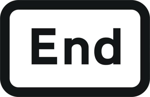 End sign