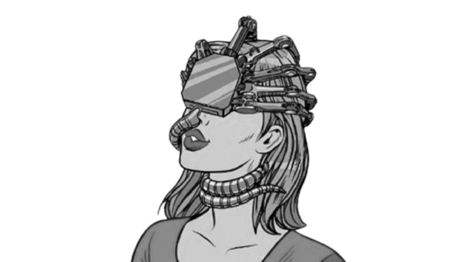 Cyborg woman
