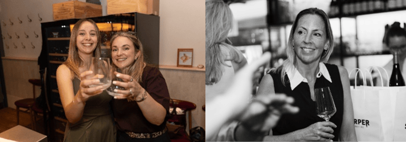 Pictures of clients, Sharperinos and friends at the Summer Supper Club