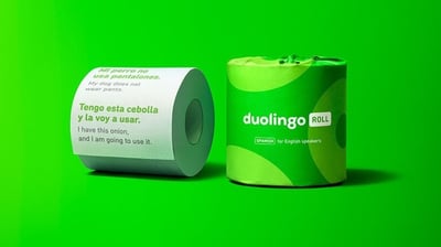 Duolingo toilet roll